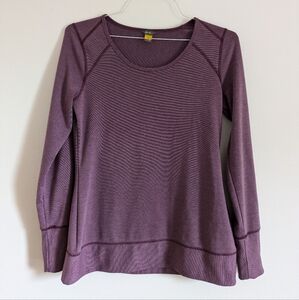 Eddie Bauer Dusty Purple Thermal Crew Long Sleeve